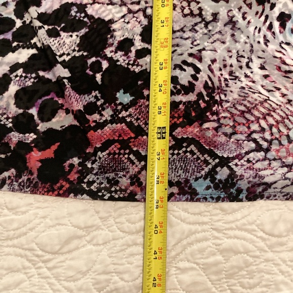 Dana Buchman Womens Fully Lined Shift Dress Purple Black Sleeveless Size Large - Picture 3 of 13